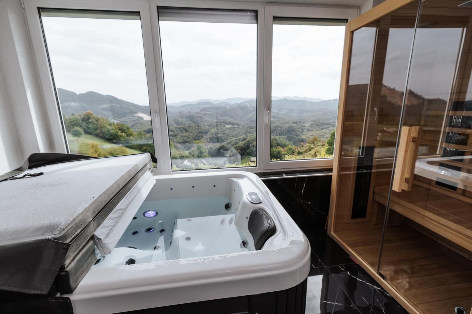 Tanja S Holiday Home In Nature With Sauna And Hot Tub Gorica pri Slivnici Dış mekan fotoğraf